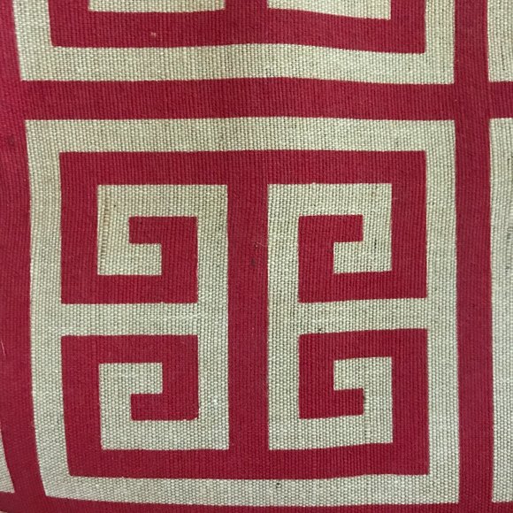 The Royal Standard Red and Tan Canvas Juco Tote - Picture 7 of 10